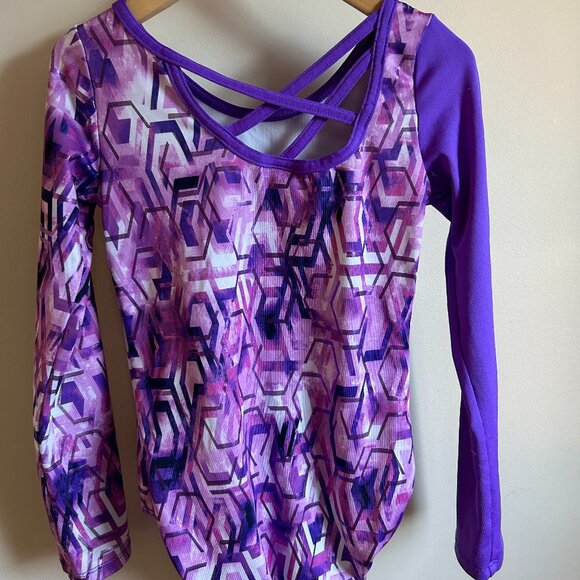 Future Star by Capezio Long Sleeve Patterned Leotard - Picture 2 of 7